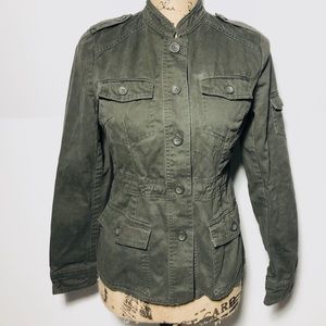 Forever 21 Olive Utility Jacket Size Small petite